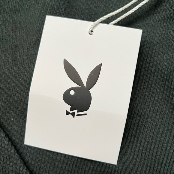 PLAYBOY Hoodie Sweatshirt Black Size M - Picture 8 of 11